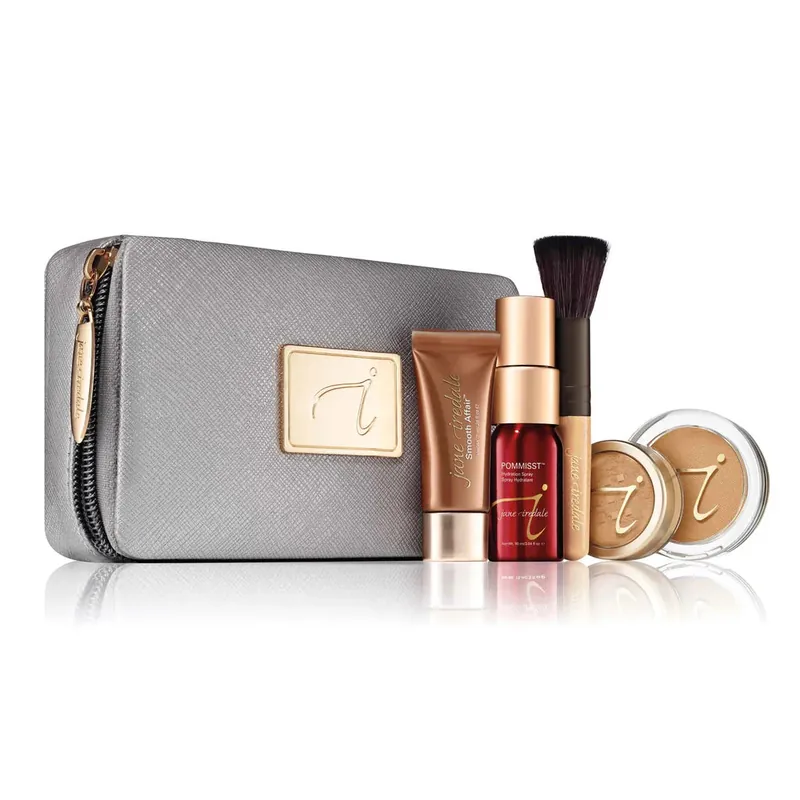 Jane Iredale Starter Kit Skincare Makeup System - Medium Dark (Latte)
