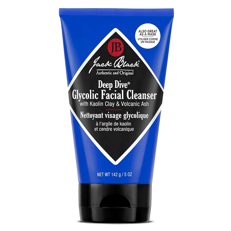 Jack Black Deep Dive Glycolic Facial Cleanser 5 oz / 142 g | Face Mask & Cleanser