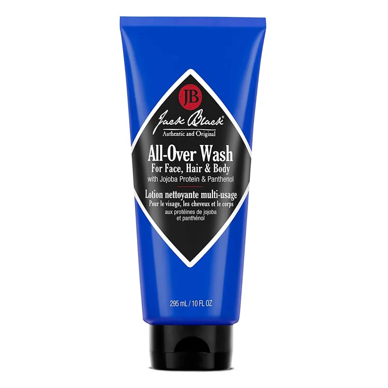 Jack Black All-Over Wash 10 oz / 295 ml | For Face, Hair & Body