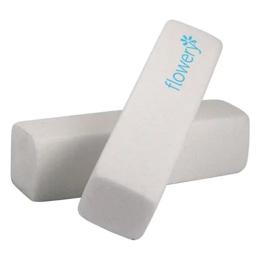 Flowery Nail Block - Polar Bar | No Grit Residue