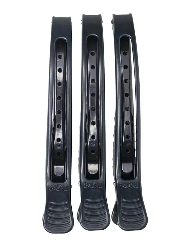 Hair Art Luxe Eagle Clips Black 3 ack | H3000