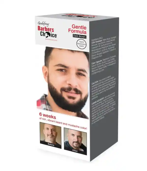 Godefroy Barber's Choice Beard & Mustache Color (3 Application Kit) - Dark Brown