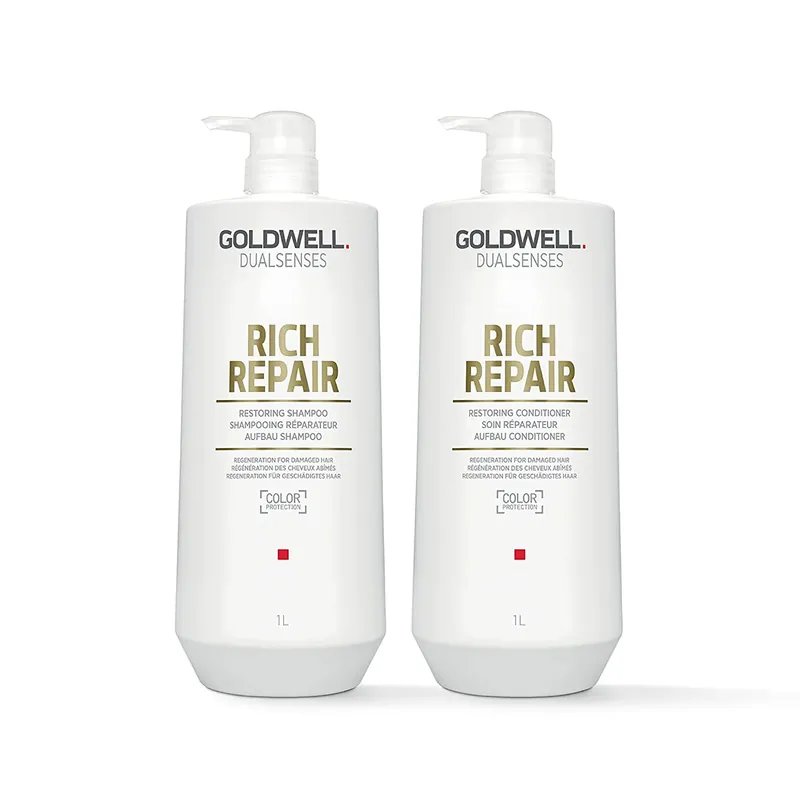 Goldwell Dualsenses RICH REPAIR Restoring Shampoo & Conditioner Liter Duo