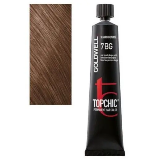 Goldwell TOPCHIC Hair Color 2.1 oz / 60 g - 7BG Warm Browns