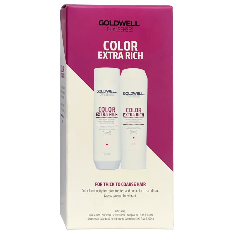 Goldwell Dualsenses COLOR EXTRA RICH Brilliance Shampoo & Conditioner Duo 10.1 oz / 300 ml