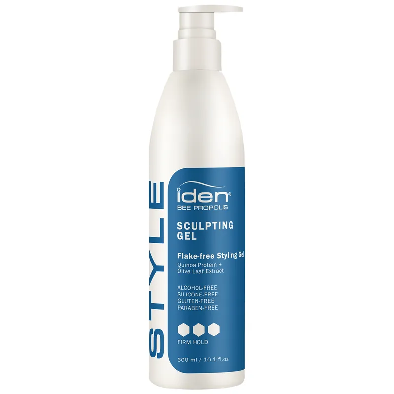 Iden Bee Propolis Sculpting Gel Flake-Free Styling Gel 10.1 oz / 300 ml | Hold 3/3
