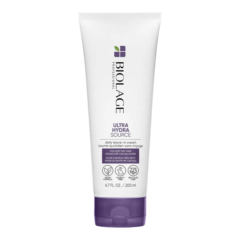 Biolage ULTRA HYDRA SOURCE Daily Leave-In Cream 6.7 oz / 200 ml | For Very Dry Hair
