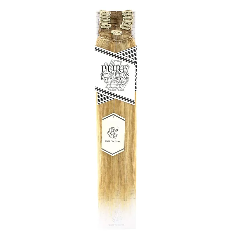 Hair Couture 9 PC Pure Clip Cream 18"-Bl1860