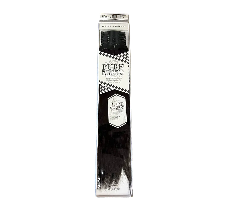 Hair Couture 9 pcs Pure Clip Cream 18" 1B