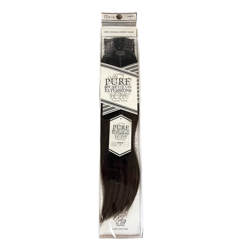 Hair Couture 9 Pcs Pure Clip Cream 18" 2