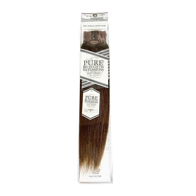 Hair Couture 9 pcs Pure Clip On Extensions Cream 18" 6