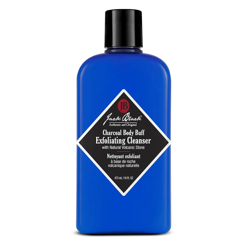 Jack Black Charcoal Body Buff 16 oz / 473 ml | Exfoliating Cleanser