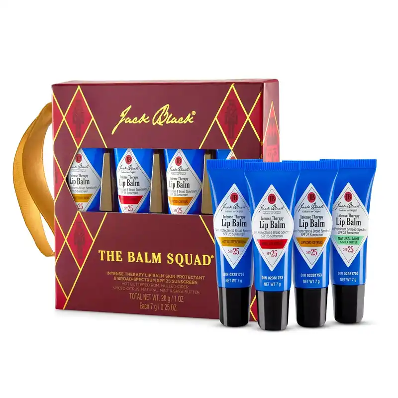 Jack Black The Balm Squad 4-Piece Lip Balm Holiday Set