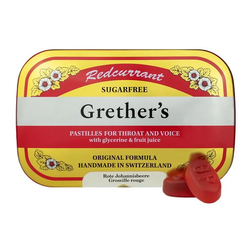 Grether's Pastilles 3.75 oz / 110 g - Redcurrant Sugarfree