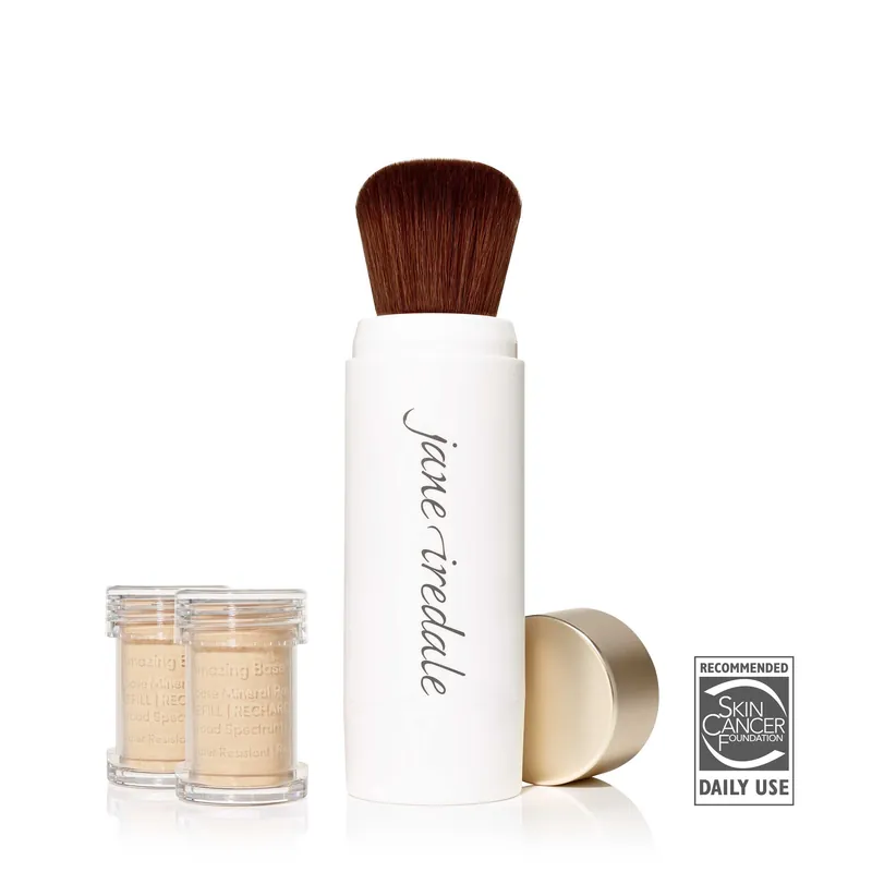Jane Iredale Amazing Base Loose Mineral Powder Refillable Brush SPF 20 - Satin