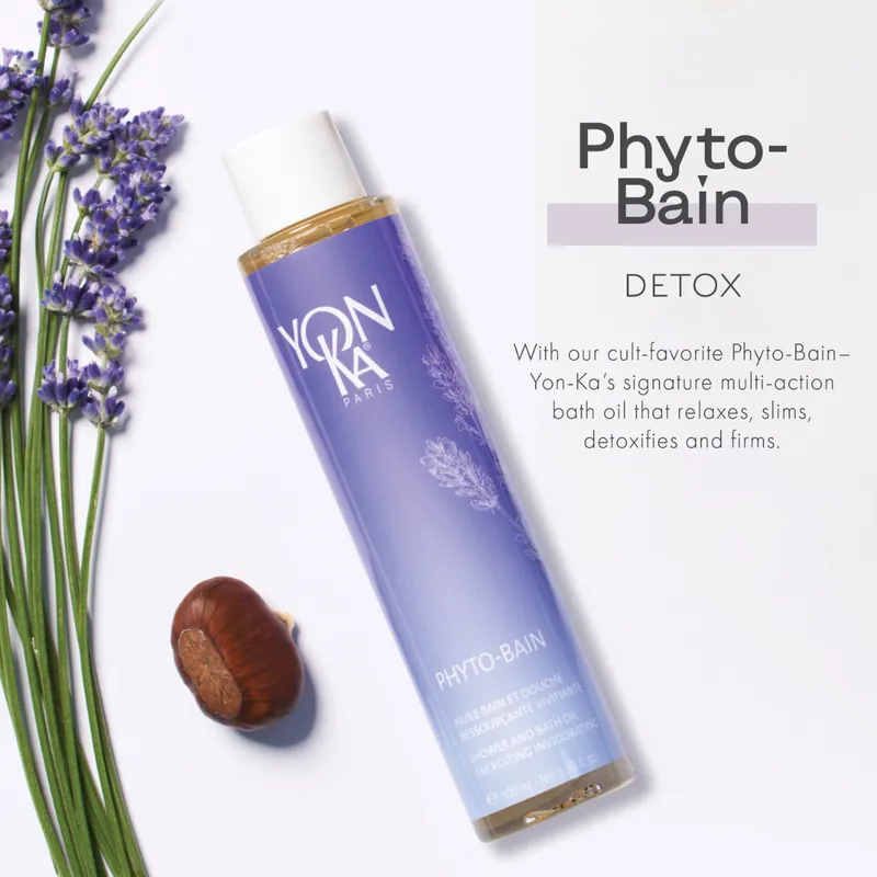 Yon-Ka Phyto-Bain 100 ml / 3.38 oz | Shower & Bath Oil Energizing Invigorating - Lavender