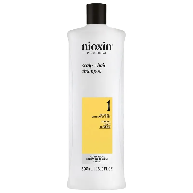 Nioxin System 1 Scalp + Hair Shampoo Liter / 33.8 oz | Natural / Untreated Hair
