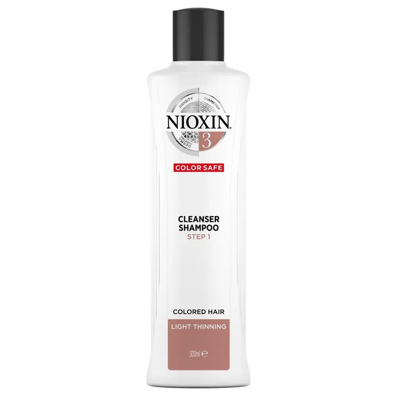 Nioxin System 3 Cleanser Shampoo 10.1 oz / 300 ml | Colored Hair / Light Thinning