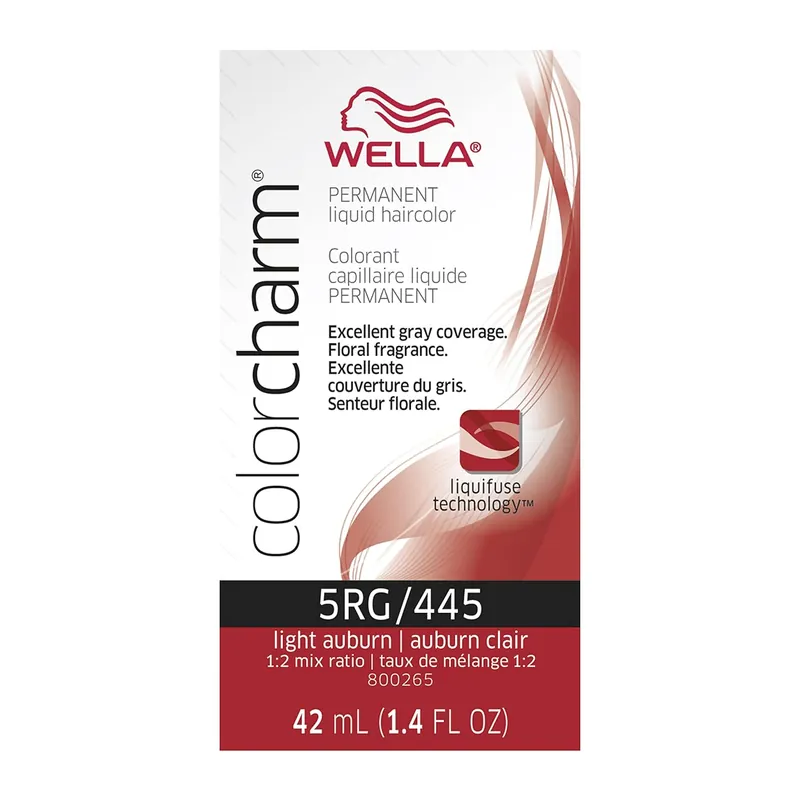 Wella ColorCharm Permanent Liquid Hair Color 42 ml / 1.4 oz - 5RG / 445 Light Auburn