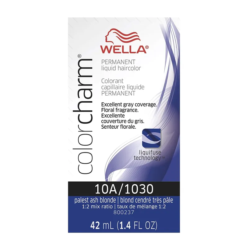 Wella ColorCharm Permanent Liquid Hair Color 42 ml / 1.4 oz - 10A / 1030 Palest Ash Blonde