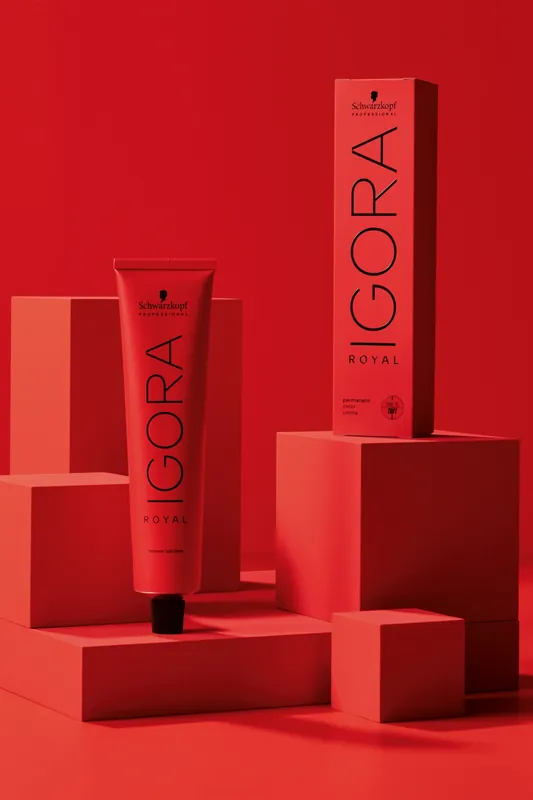 Schwarzkopf IGORA ROYAL Permanent Color Creme 2.1 oz / 60 g - 8-65 Light Blonde Chocolate Gold