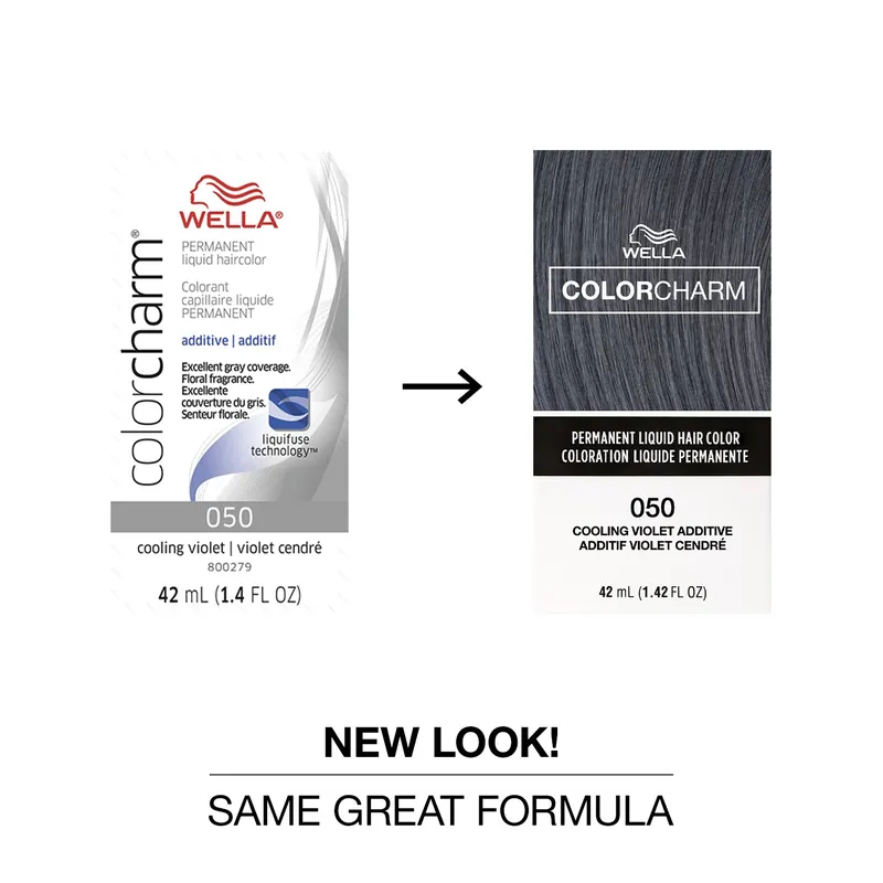 Wella ColorCharm Permanent Liquid Hair Color 42 ml / 1.4 oz - 050 Cooling Violet