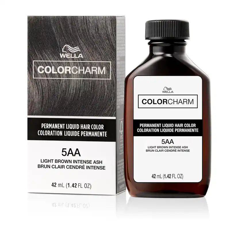 Wella ColorCharm Permanent Liquid Hair Color 42 ml / 1.4 oz - 5AA / 336 Light Brown Intense Ash