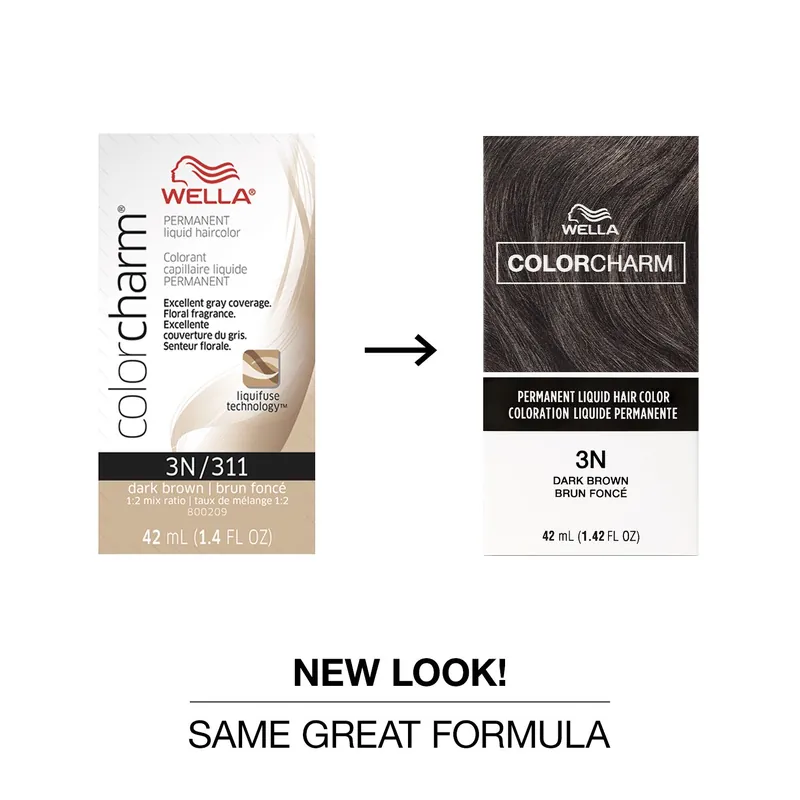 Wella ColorCharm Permanent Liquid Hair Color 42 ml / 1.4 oz - 3N / 311 Dark Brown