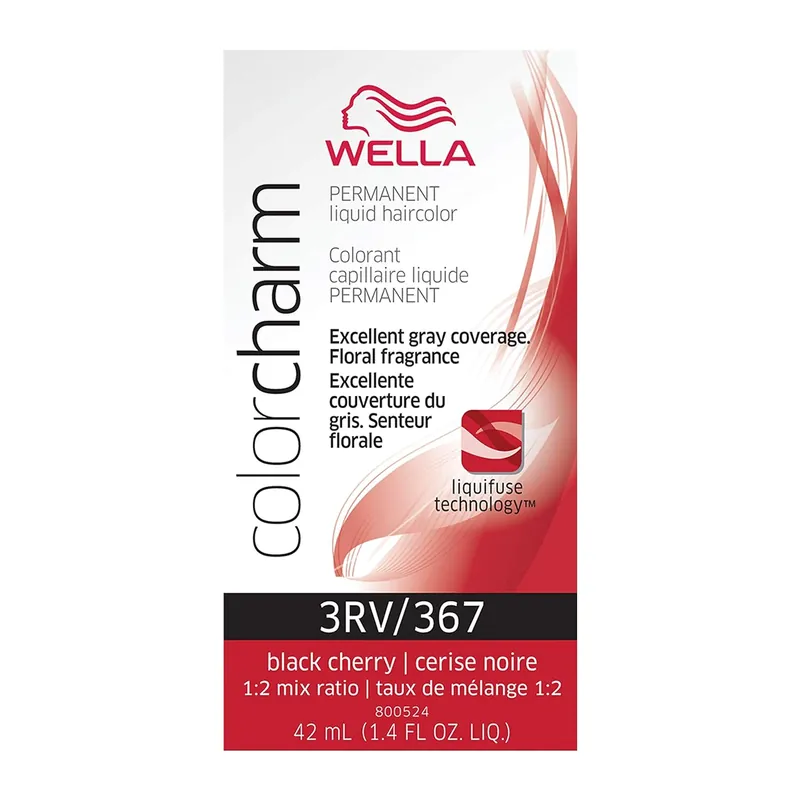 Wella ColorCharm Permanent Liquid Hair Color 42 ml / 1.4 oz - 3RV / 367 Black Cherry