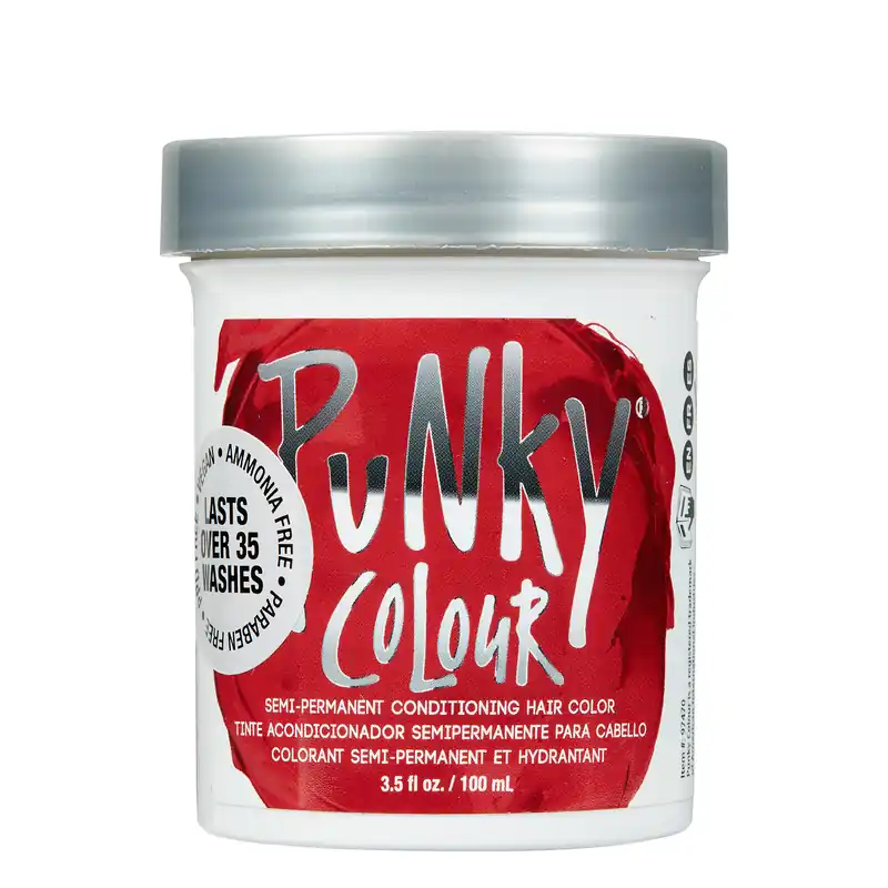 Punky Colour Semi-Permanent Conditioning Hair Color - Vermillion Red 1426