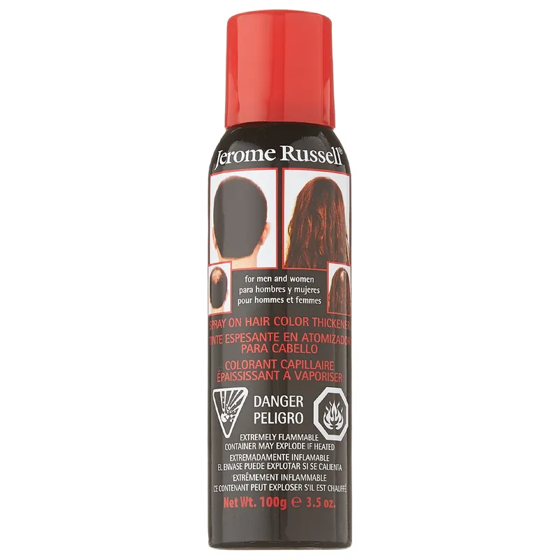 Jerome Russell Spray-On Hair Color Thickener 3.5 oz - Medium Brown