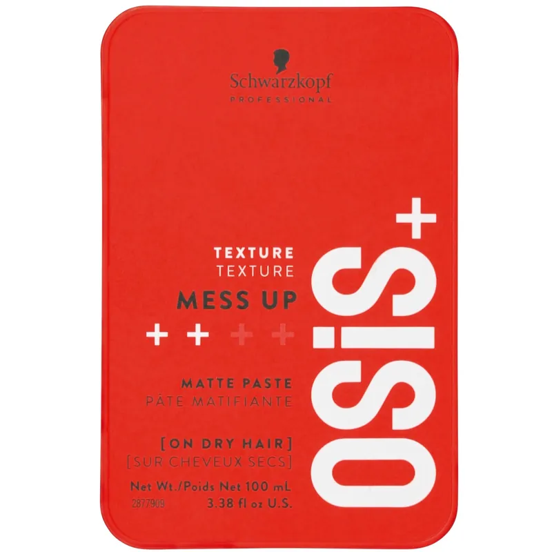 Schwarzkopf OSIS+ Mess Up Matte Paste 3.38 oz / 100 ml | Hold 2/4