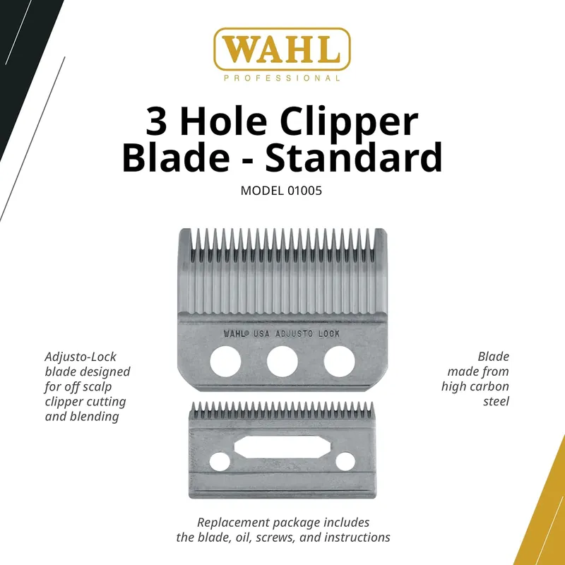 Wahl DESIGNER 3 Hole Clipper Blade 1mm-3mm