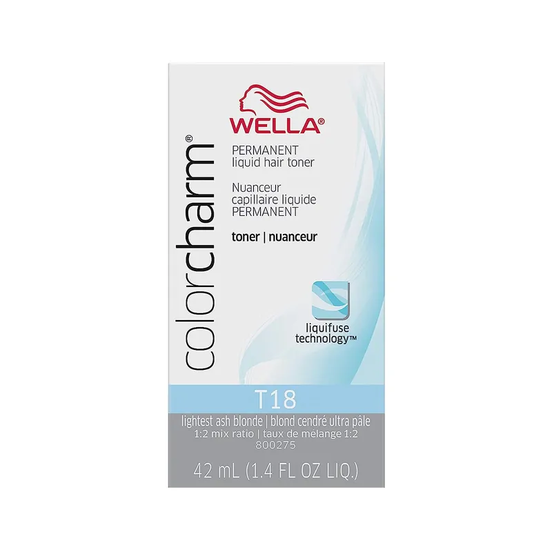 Wella ColorCharm Permanent Liquid Hair Toner 42 ml / 1.4 oz - T14 Pale Ash Blonde