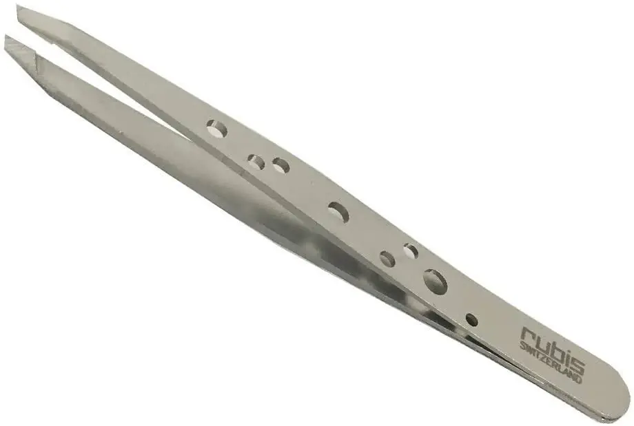 Rubis Perforated Stainless Steel Tweezer
