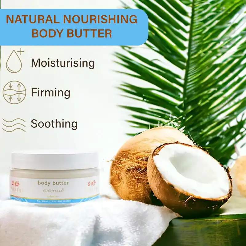 Pure Fiji Body Butter 8 oz / 236 ml - Coconut