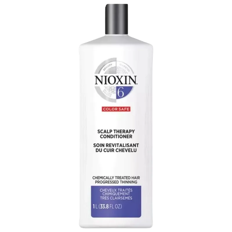 Nioxin System 6 Scalp Therapy Conditioner Liter / 33.8 oz | Chemically Treated Hair / Progressed Thinning