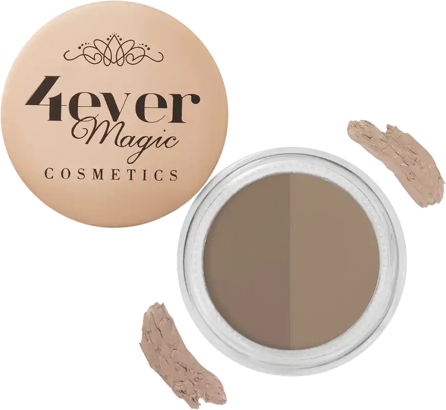 4ever Magic Cosmetics Double Shade Eyebrow Gel + Brush 0.14 oz - Hocus Pocus Blonde