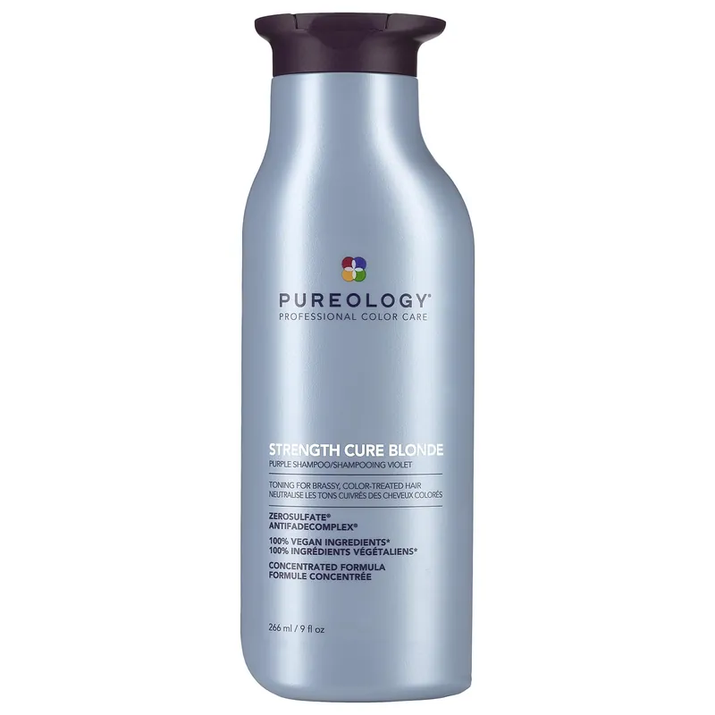 Pureology Strength Cure Blonde Purple Shampoo 9 oz / 266 ml | For Color Treated Hair