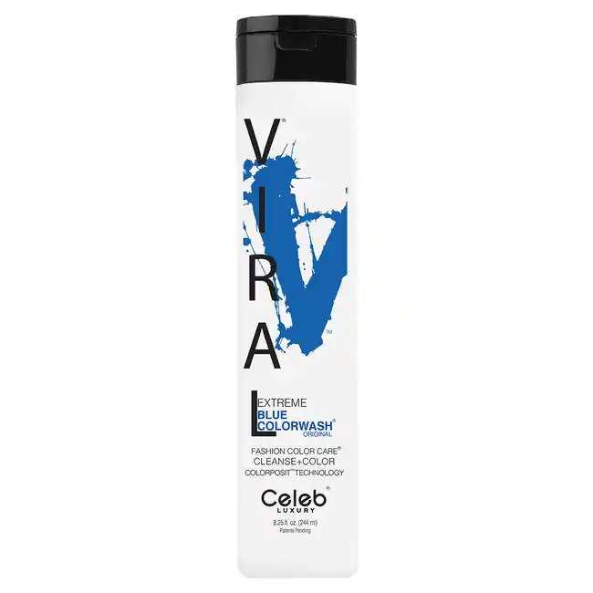 Celeb Luxury Viral Extreme Blue Color Wash Cleanse + Color 8.25 oz