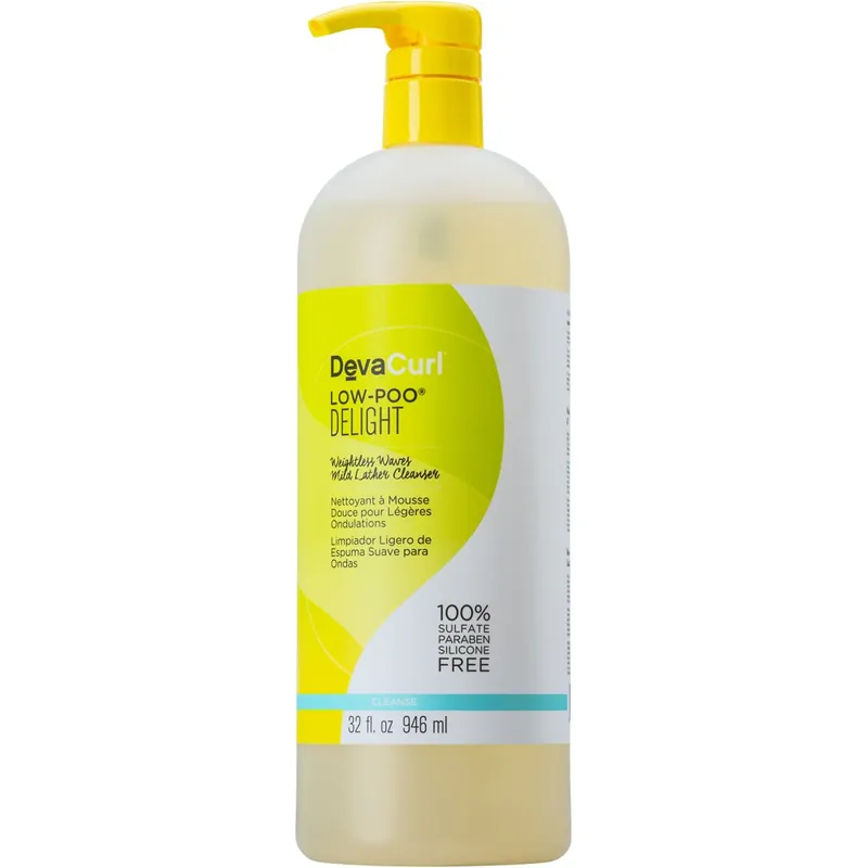 DevaCurl Low-Poo Delight Mild Lather Cleanser 32 oz | Weightless Waves