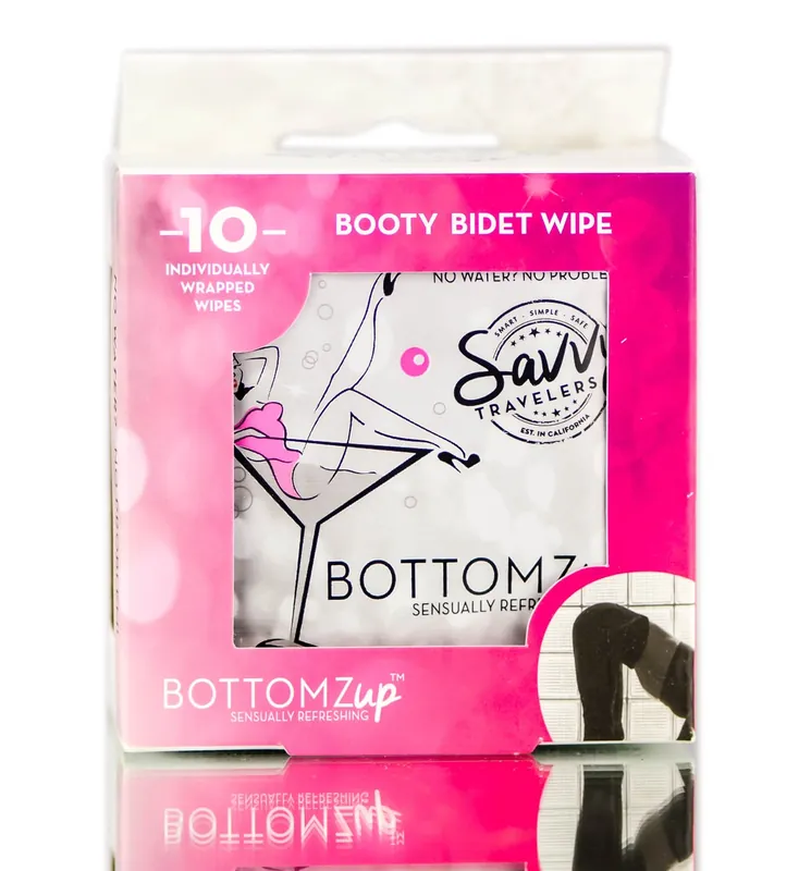 Savvy Travelers Bottomz Up Cleansing Wipes | 2 WIpes