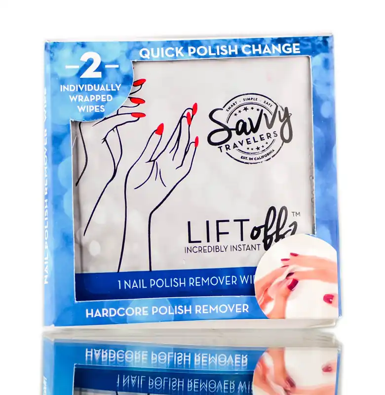 Savvy Travelers Lift Offz Cleansing Wipes | 2 WIpes