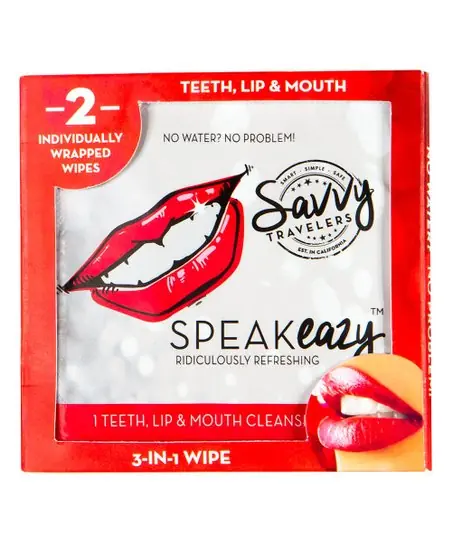 Savvy Travelers Speak Easy Cleansing Wipes | 2 WIpes