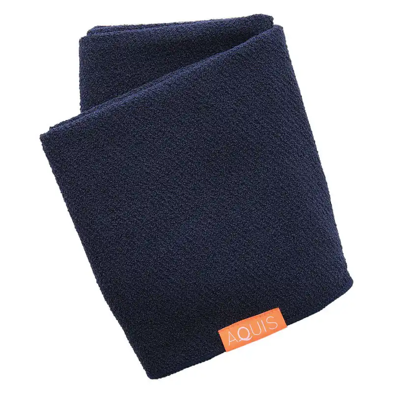 Aquis Lisse Luxe Rapid Dry Hair Turban - Stormy Sky