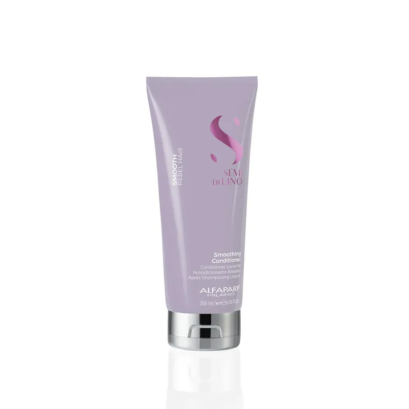 Alfaparf Semi Di Lino Smooth Smoothing Conditioner 200 ml / 6.76 oz | For Rebel Hair