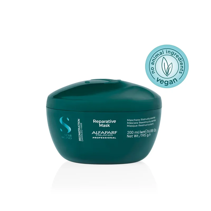 Alfaparf Semi Di Lino Reconstruction Reparative Mask 200 ml / 6.88 oz | For Damaged Hair