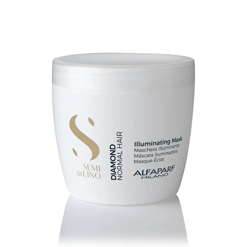 Alfaparf Semi Di Lino Diamond Illuminating Mask 500 ml / 17.4 oz | For Normal Hair