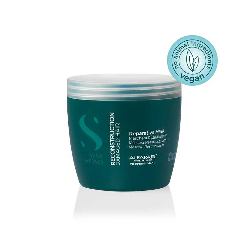 Alfaparf Semi Di Lino Reconstruction Reparative Mask 500 ml / 17.2 oz | For Damaged Hair