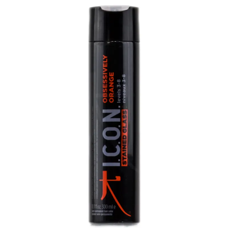 Icon Stained Glass Semi-Permanent Hair Color -Obsessively Orange 10.1 oz